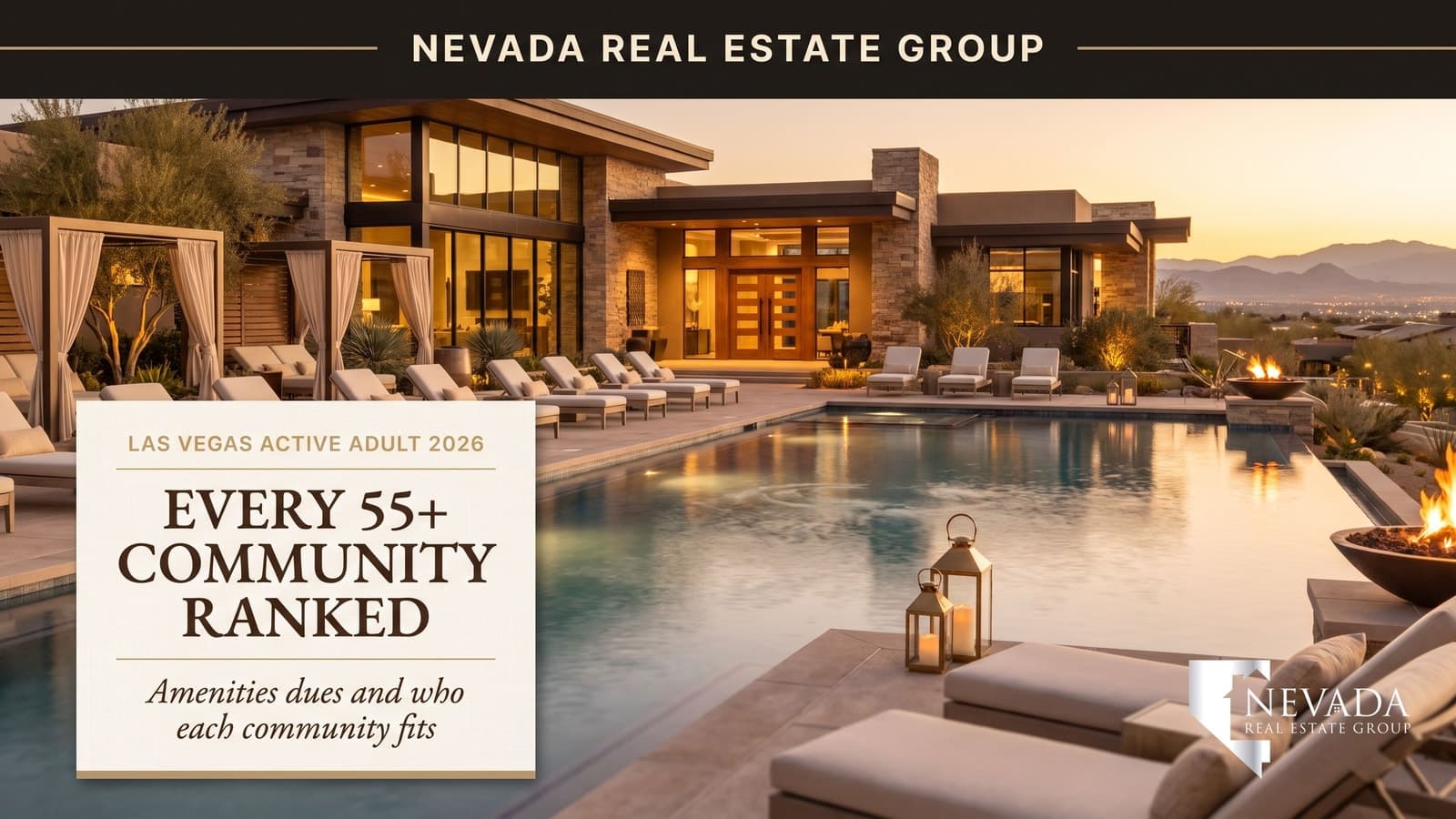 55+ active adult community in Las Vegas with golf course and pool — Nevada Real Estate Group