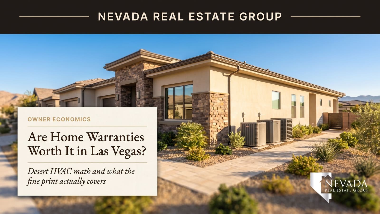 Las Vegas home in summer heat with air conditioning — are home warranties worth it in 2026, desert HVAC cost math
