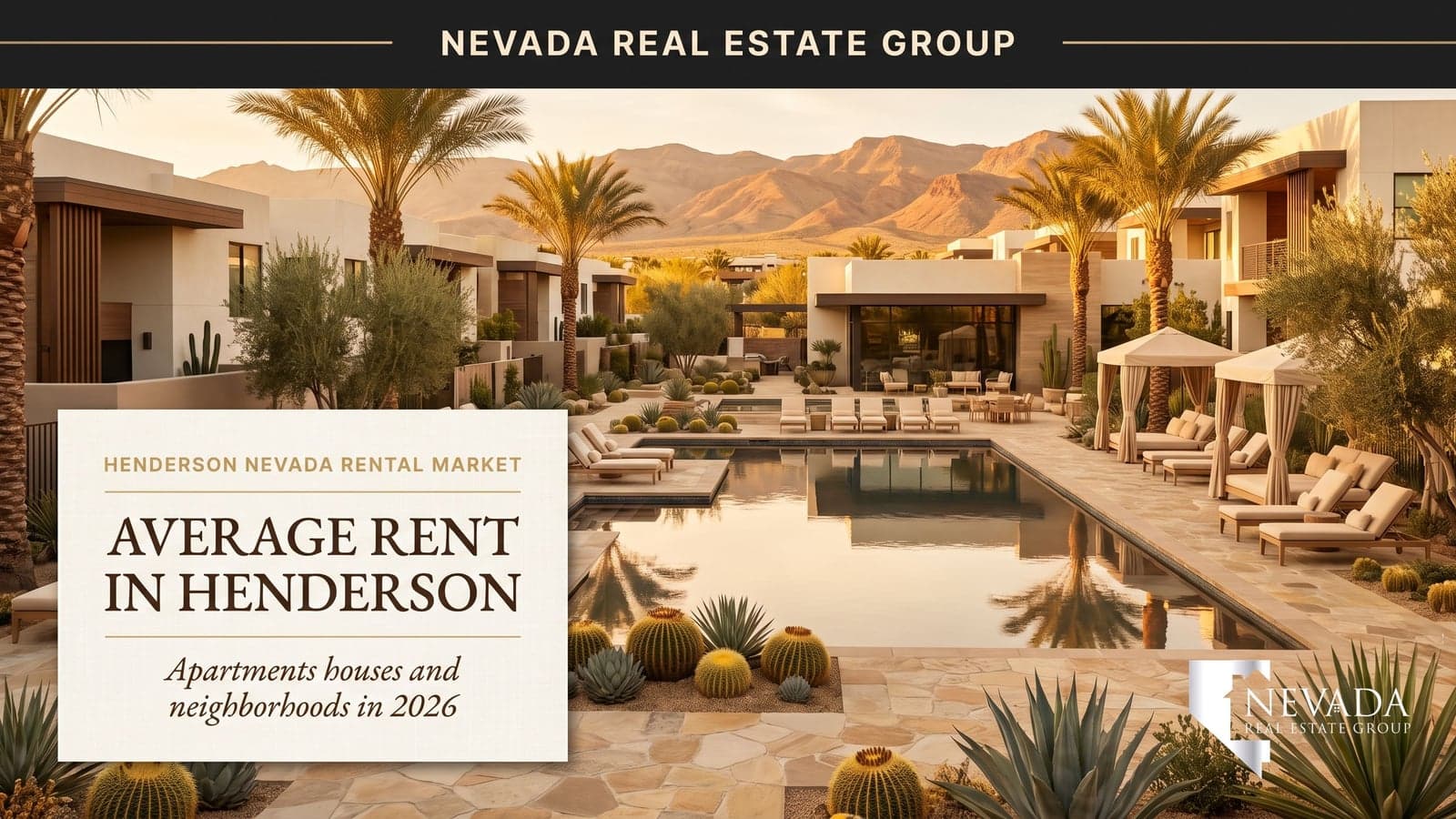 Henderson Nevada apartment and home rentals neighborhood — average rent in Henderson 2026
