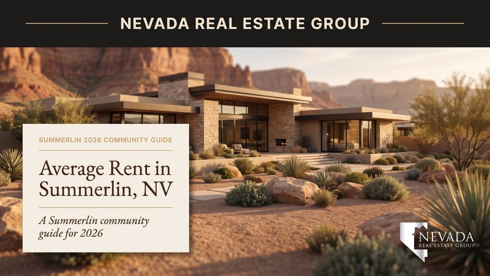Summerlin Nevada master-planned neighborhood with rental homes near Red Rock Canyon — average rent in Summerlin 2026