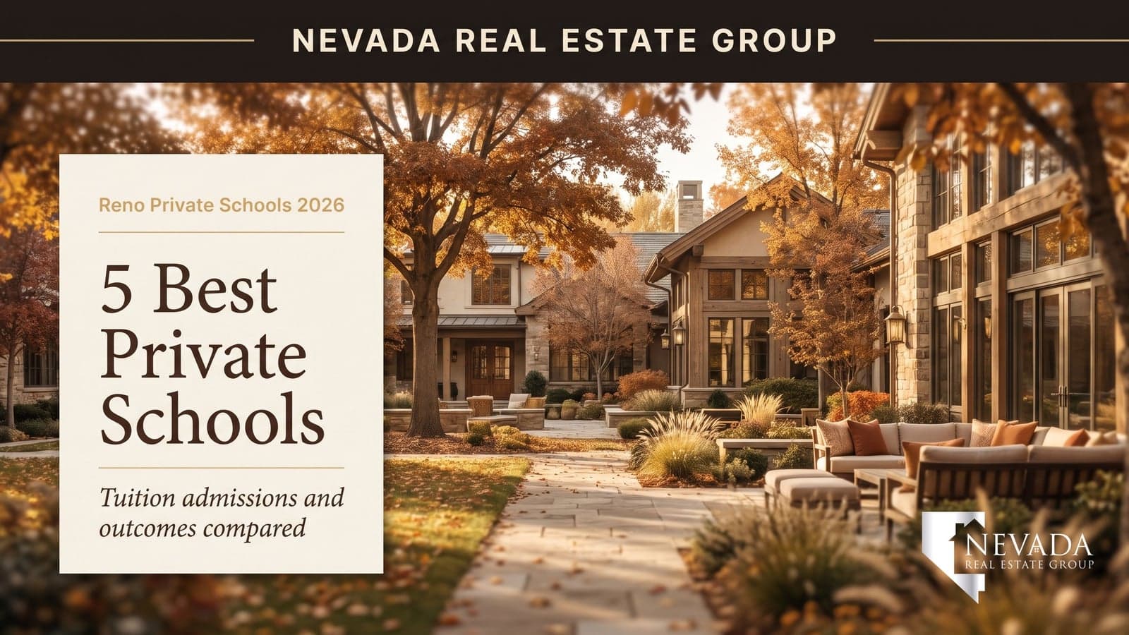 Reno Nevada private school campus with Sierra Nevada mountains in the background — best private schools in Reno 2026