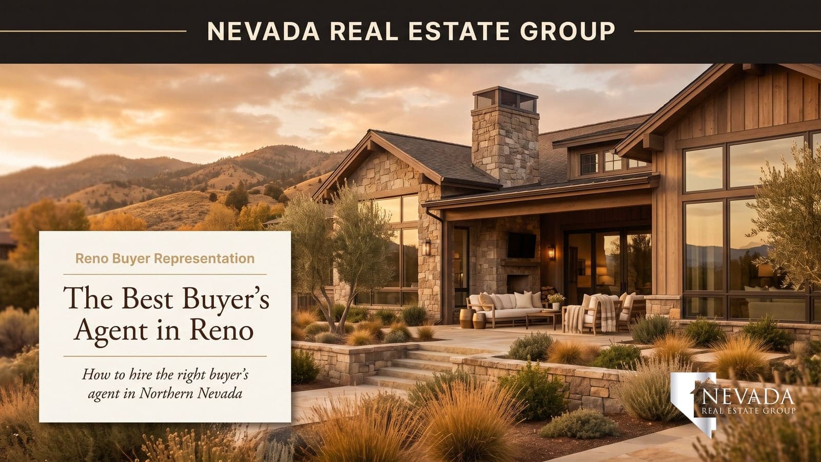 Reno Nevada residential neighborhood with the Sierra Nevada foothills — choosing the best buyer's agent for a 2026 home purchase
