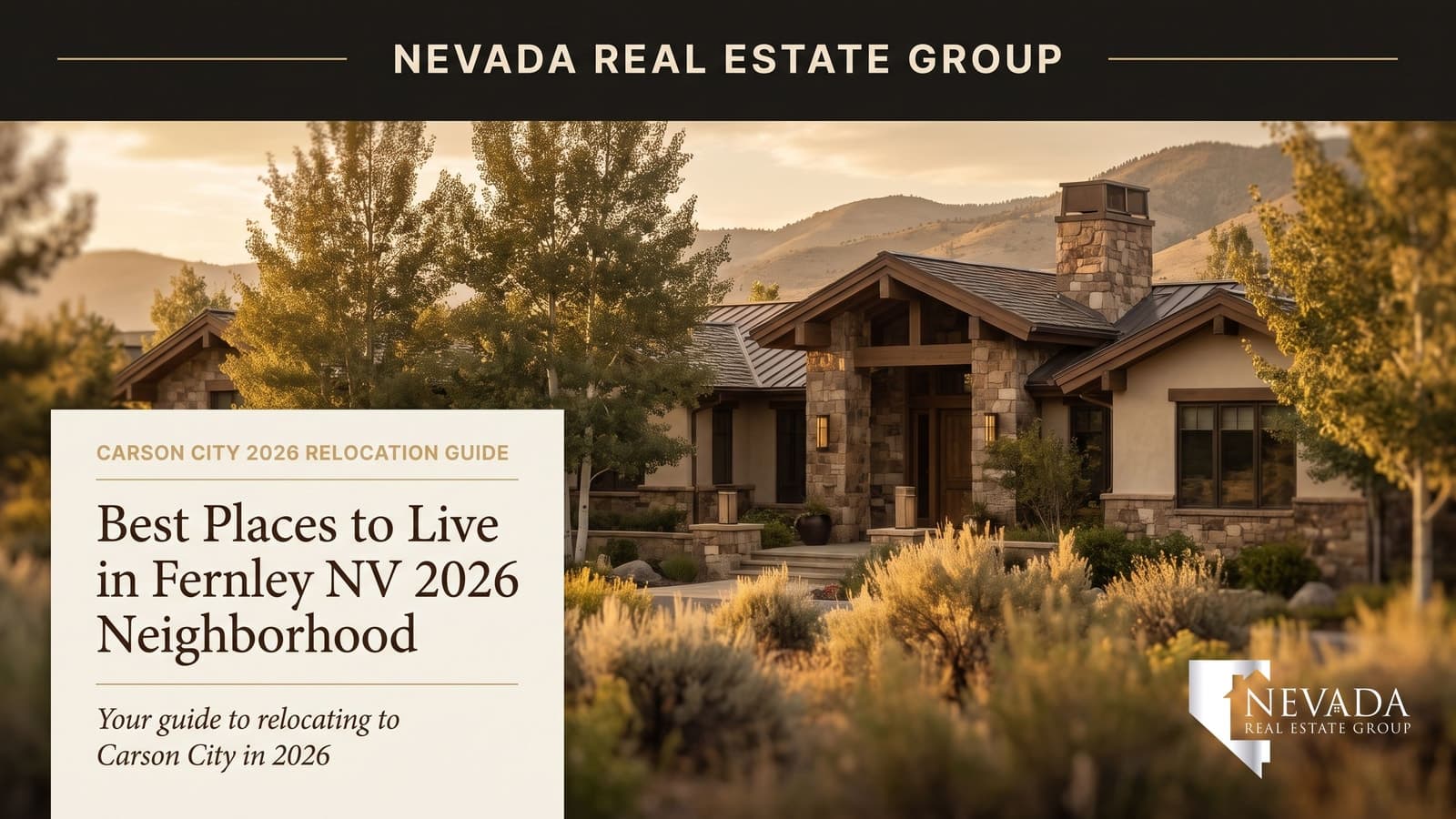 Fernley Nevada residential neighborhood with wide streets and the Virginia Range in the background — best places to live guide 2026