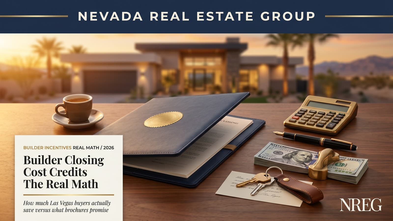 Las Vegas new construction builder closing cost credits — Nevada Real Estate Group buyer guide