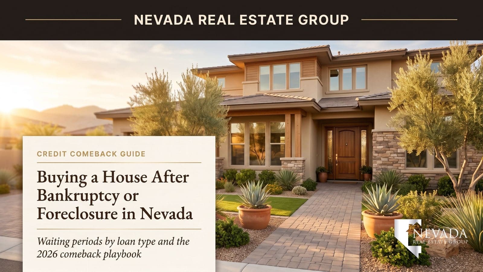 Nevada family returning to homeownership after bankruptcy with keys to a new suburban Las Vegas home in 2026