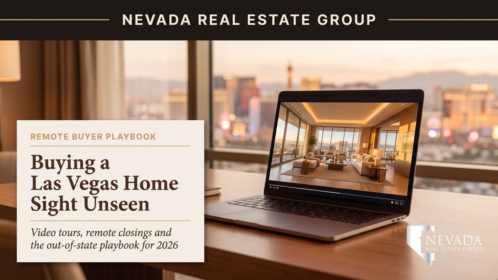 Out-of-state buyer touring a Las Vegas home by live video before purchasing sight unseen in 2026