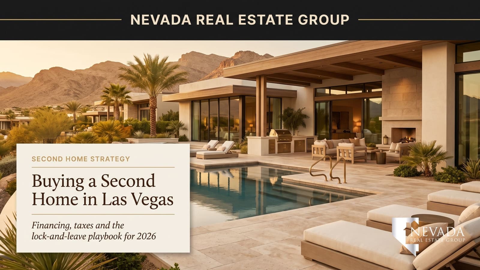 Lock-and-leave Las Vegas second home with pool and mountain views owned by out-of-state vacation buyer in 2026