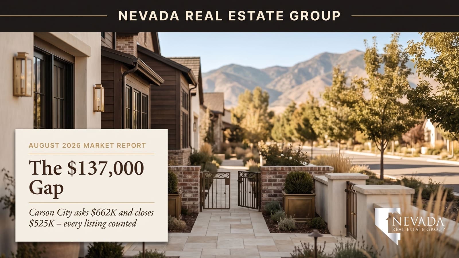 Carson City Nevada capital neighborhood streets in the August 2026 housing market