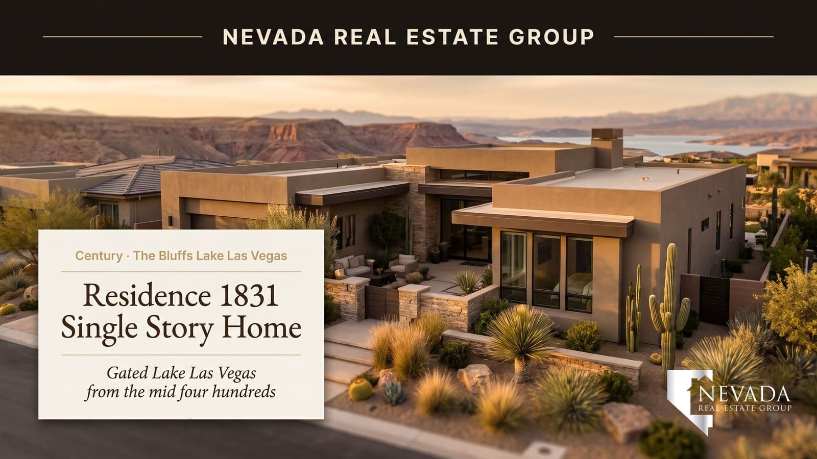 Century Residence 1831 — a single-story home at The Bluffs in gated Lake Las Vegas, Henderson, Las Vegas 2026