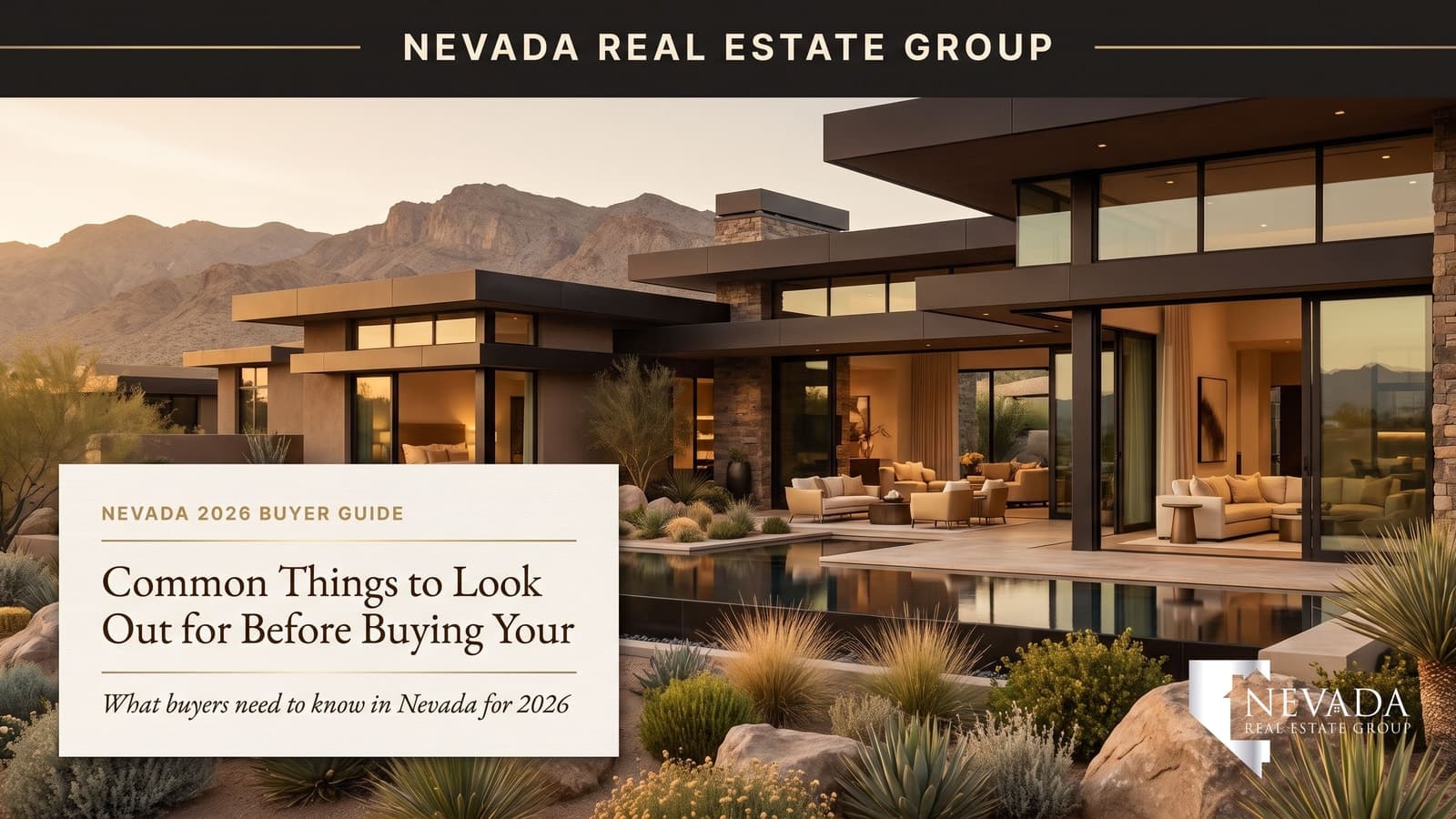 Buyer inspecting a Las Vegas single-family home before making an offer, checking the roof and exterior