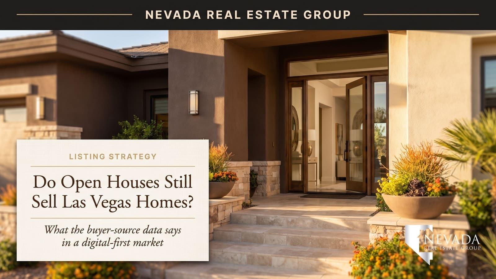 Las Vegas open house on a bright weekend morning 2026 — do open houses still sell homes, the data answer