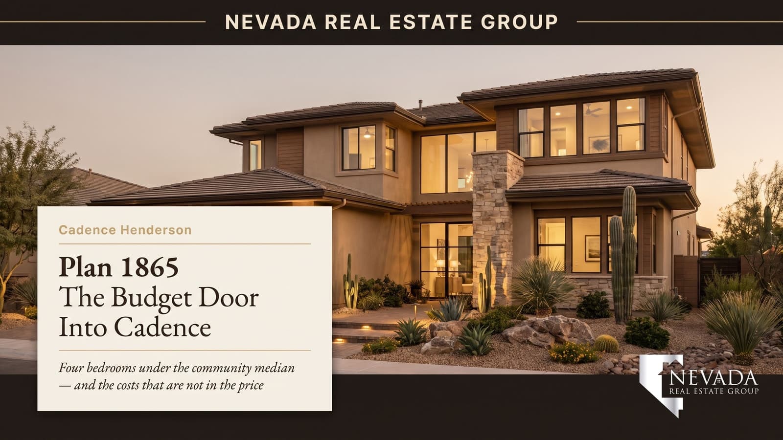 Two-story D.R. Horton new construction home at Symmetry Bay in the Cadence master plan, Henderson Nevada