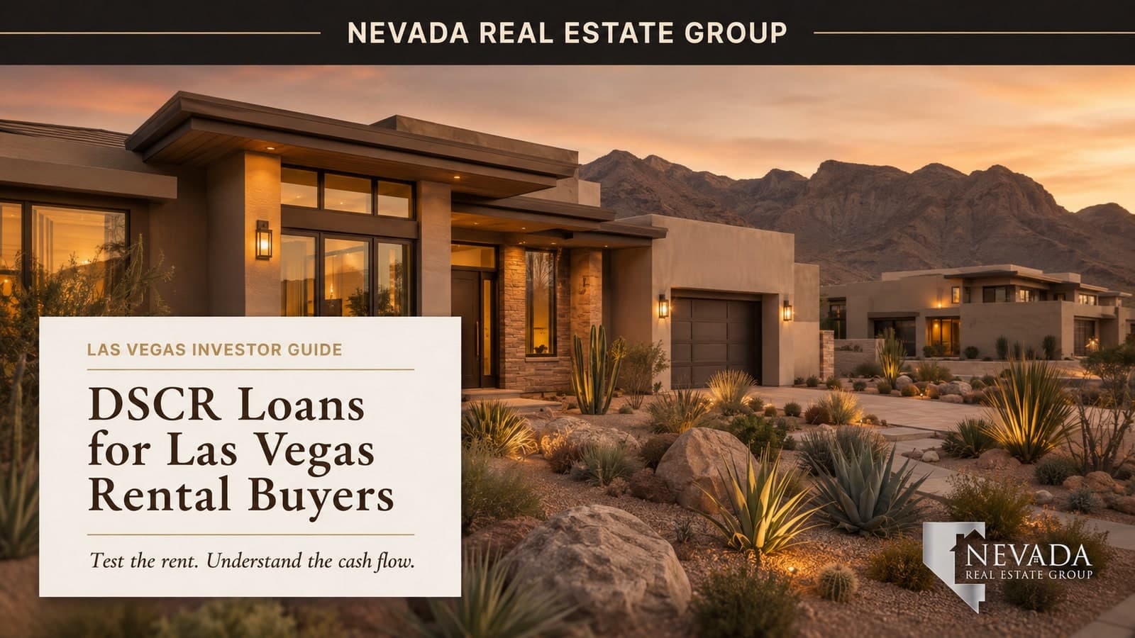 Las Vegas DSCR loan guide comparing lender coverage with rental-property cash flow