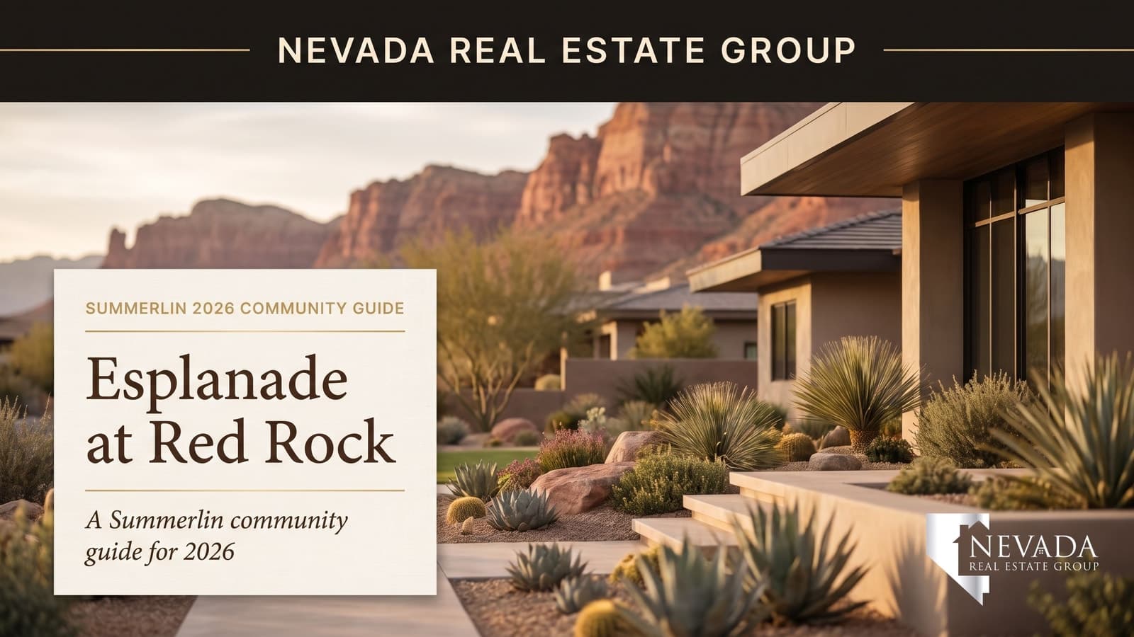 Esplanade at Red Rock Summerlin Taylor Morrison luxury resort community — Nevada Real Estate Group buyer guide