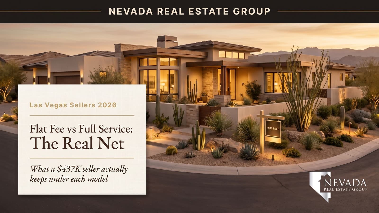 Flat-fee MLS listing versus full-service listing agent net proceeds comparison for a Las Vegas home sale in 2026