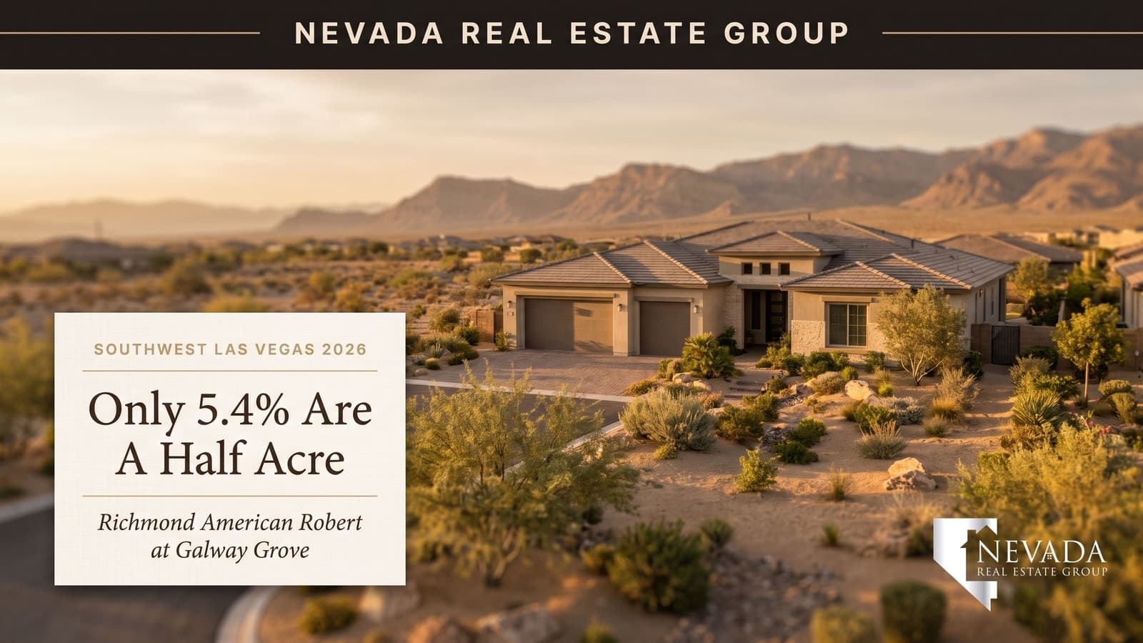 Half-Acre Lots in Southwest Las Vegas New Builds 2026