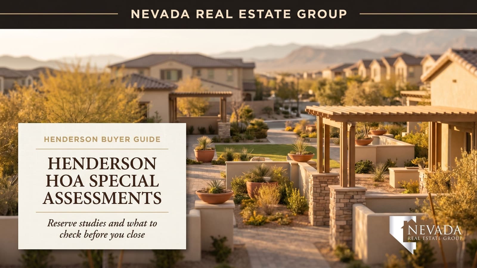 Anthem Country Club Henderson master-planned community aerial showing resort amenities, pool facilities, and guard-gated entrance where HOA reserve studies determine long-term financial health