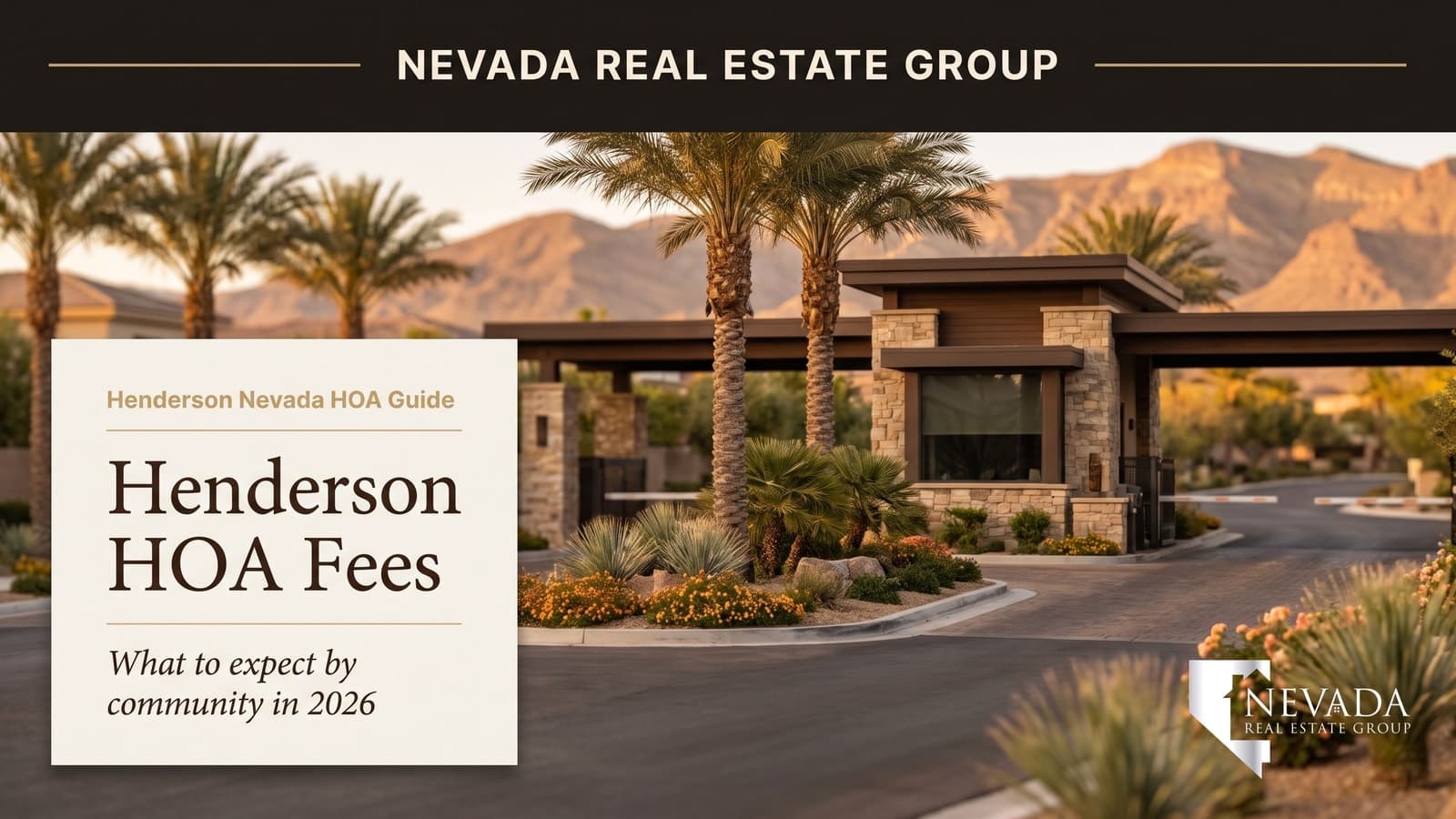 Henderson Nevada master-planned community with amenities — Henderson HOA fees explained 2026