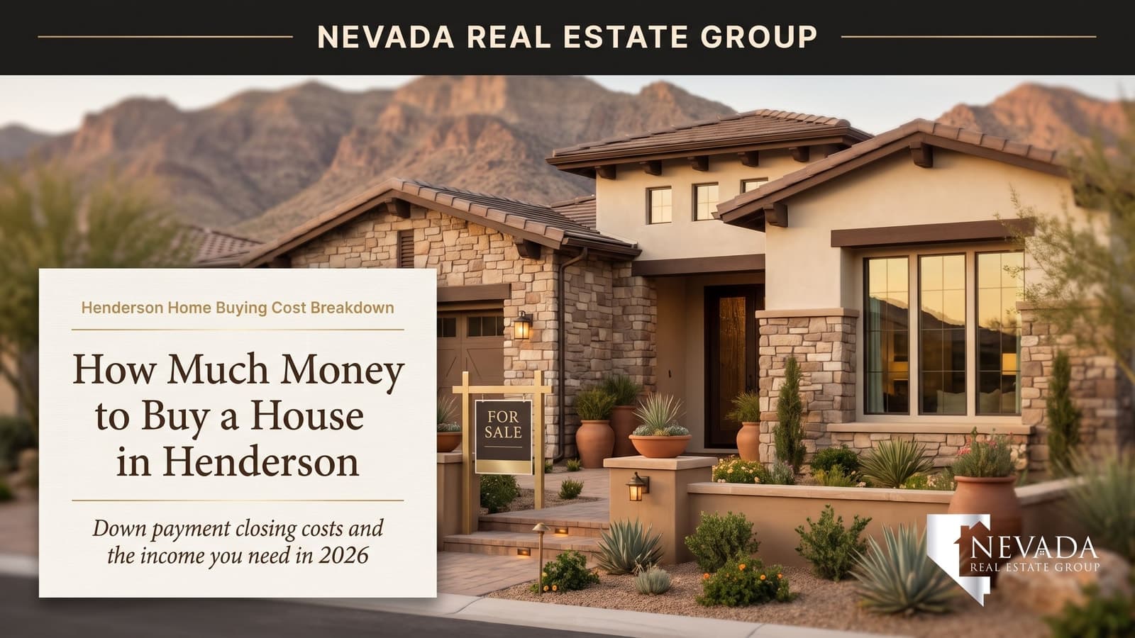 Henderson Nevada master-planned single-family homes with the valley beyond, illustrating the total cash and income a buyer needs to purchase a house in Henderson in 2026