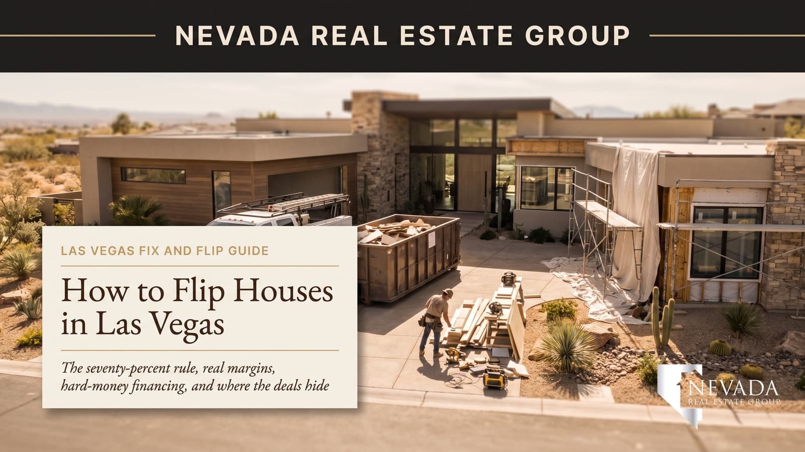 Las Vegas single-family home mid-renovation being flipped for resale in 2026
