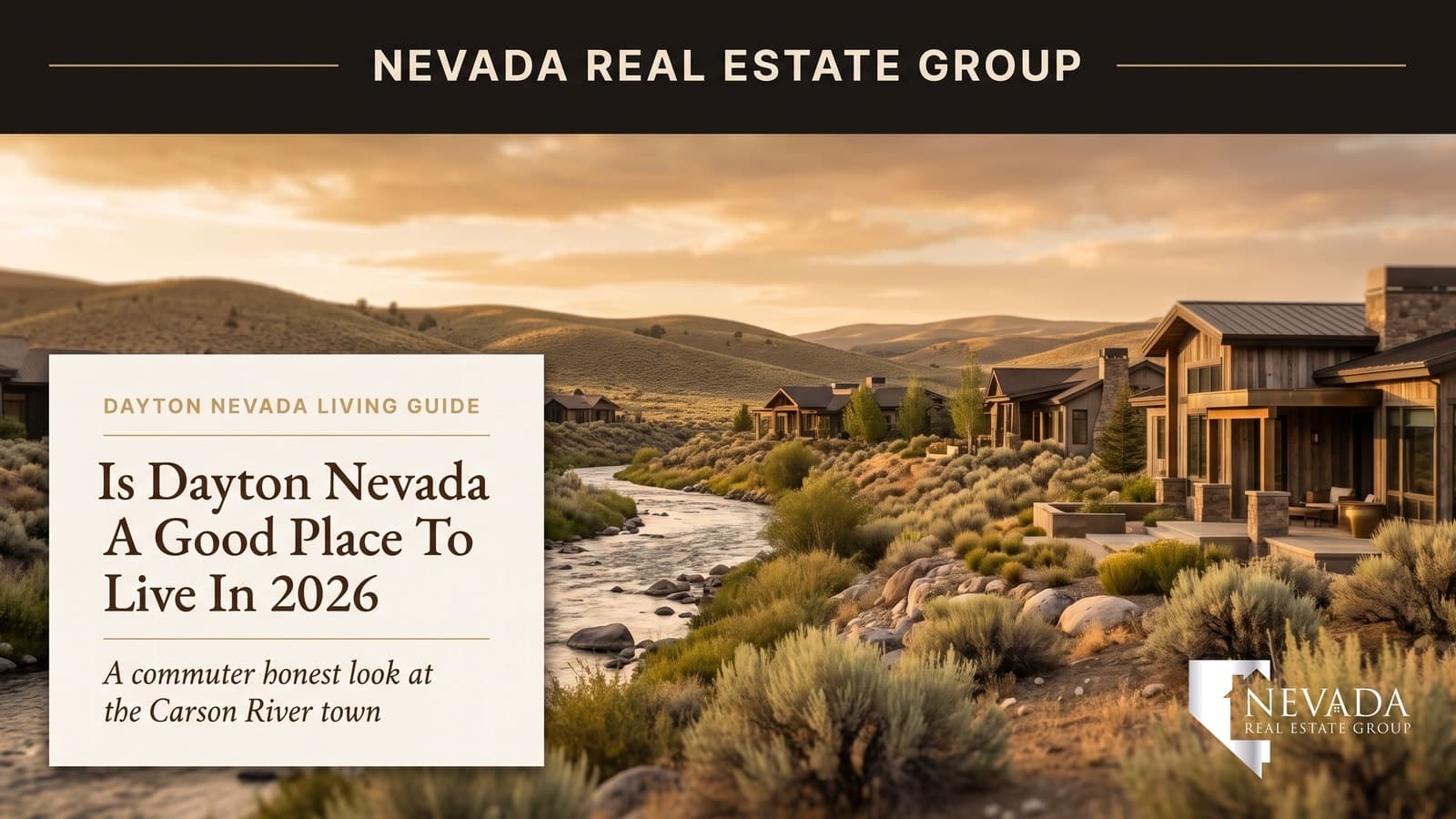 Sunny Dayton Nevada high-desert valley with newer homes, large lots, and the Virginia Range beyond, illustrating whether Dayton is a good place to live in 2026