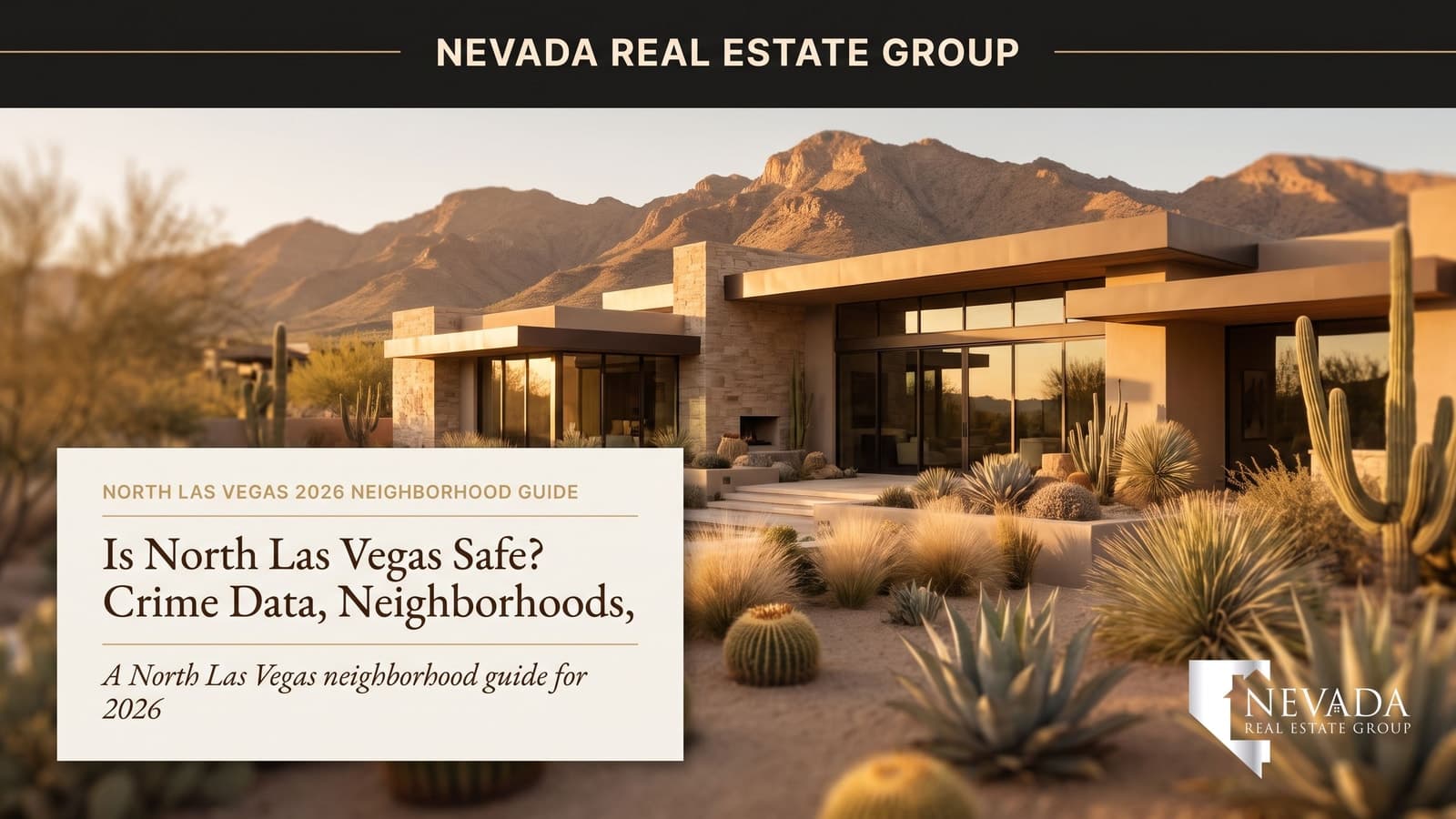 North Las Vegas neighborhood with mountain views — safety and crime data for 2026 buyers
