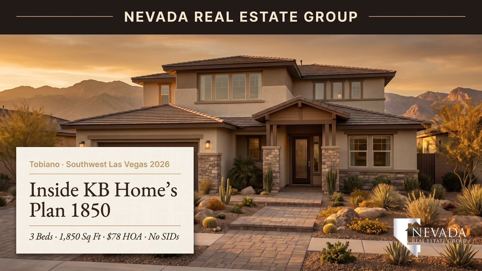KB Home Plan 1850 at Tobiano: A Southwest Las Vegas Model Tour