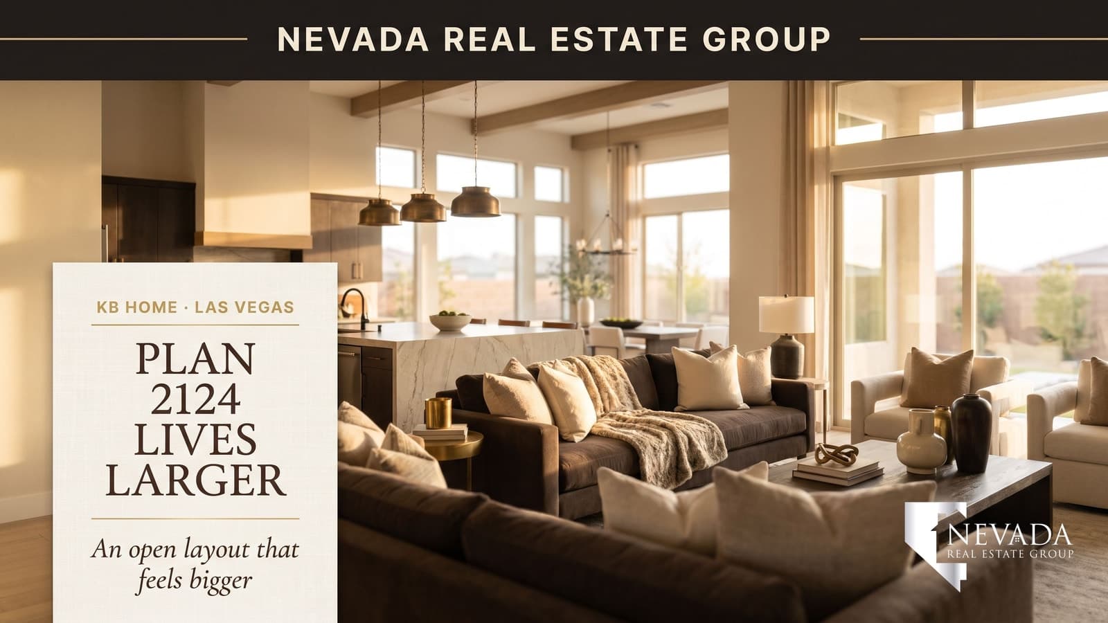 KB Home Plan 2124 — a two-story open-concept Las Vegas new-construction home that feels bigger than its 2,124 square feet, 2026