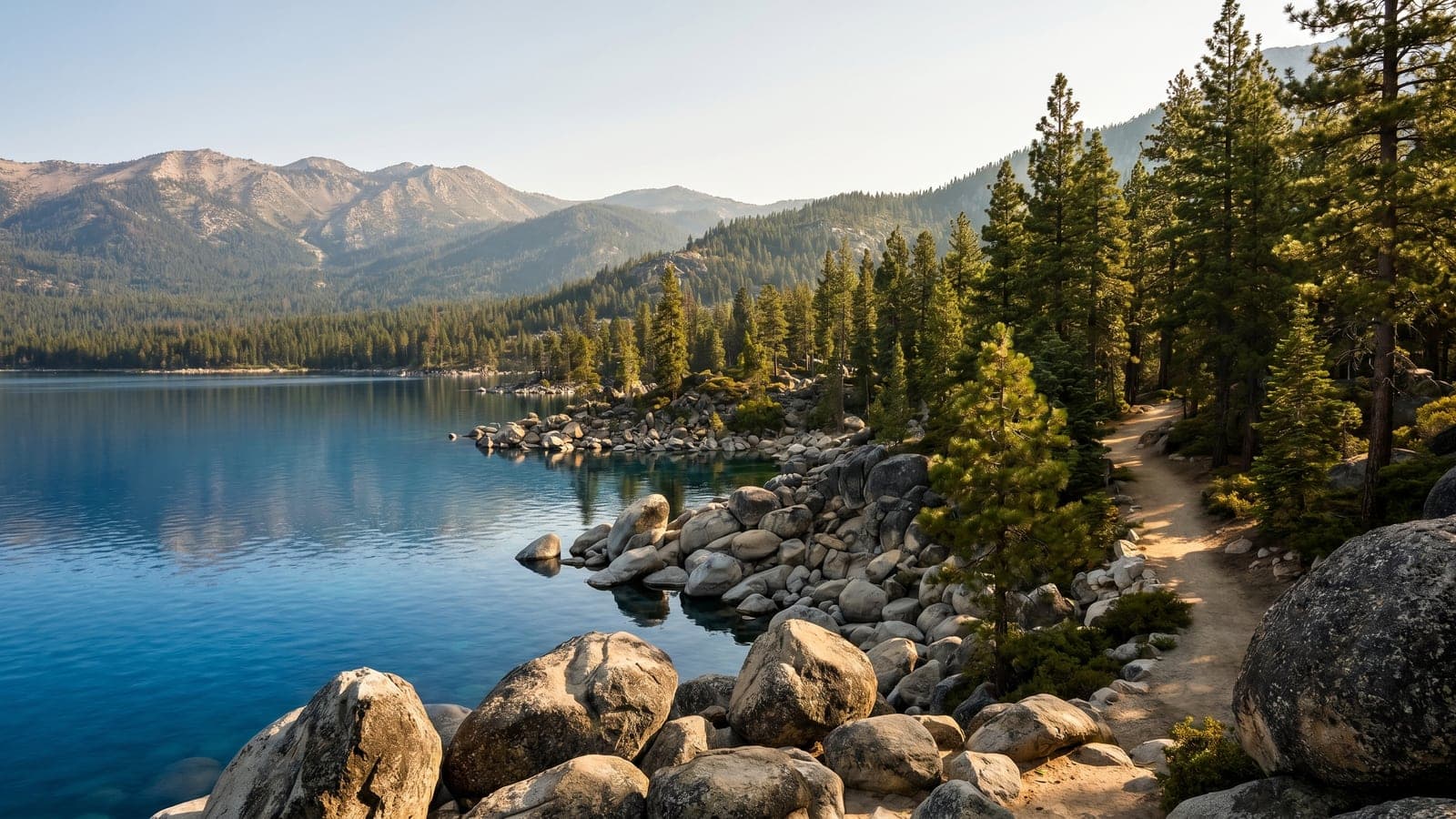 Lake Tahoe alpine water 45 minutes from Reno — the marquee outdoor draw for Northern Nevada relocations