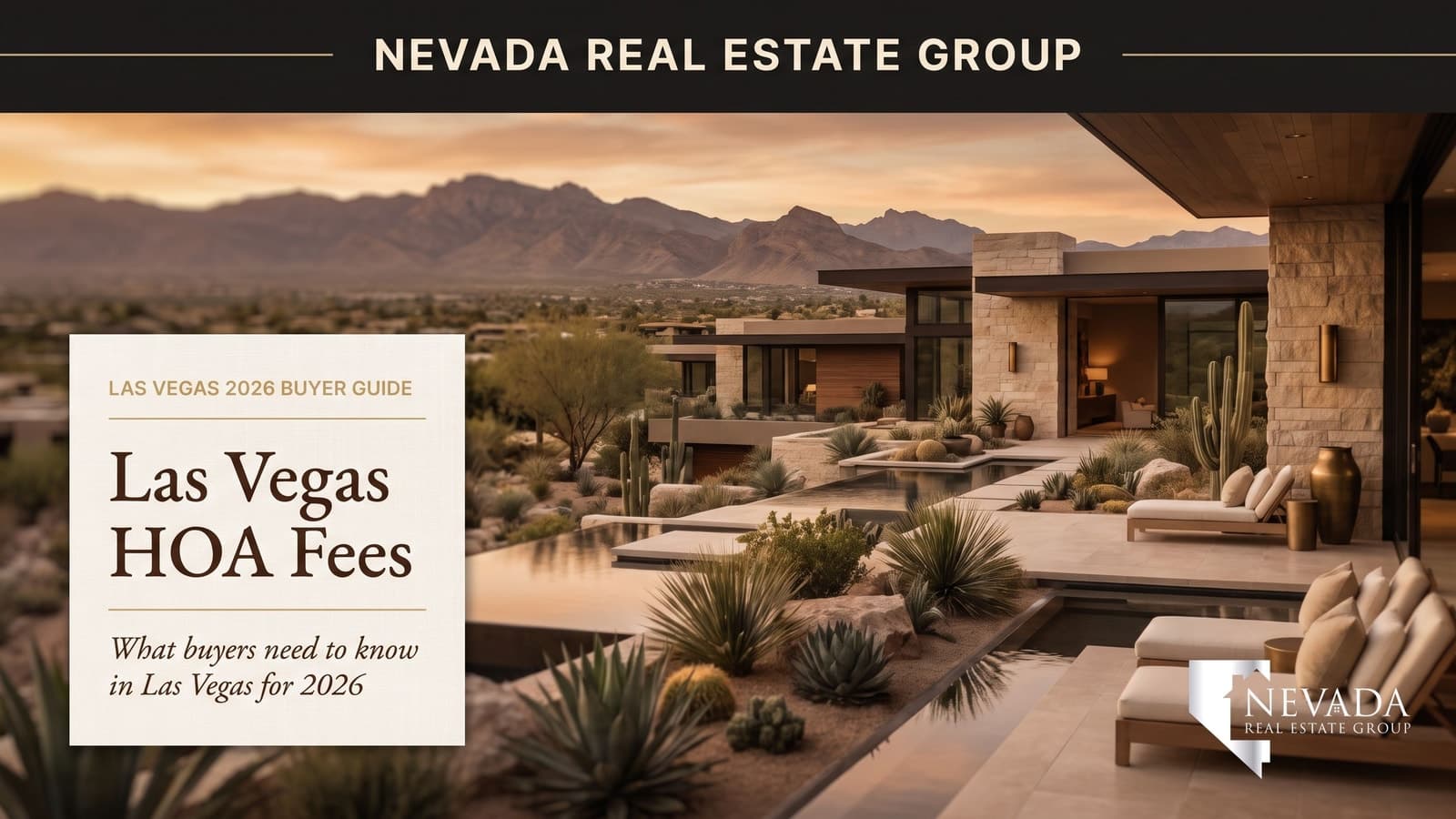 Las Vegas Nevada master plan HOA gate and clubhouse showing community amenities funded by monthly homeowner assessments