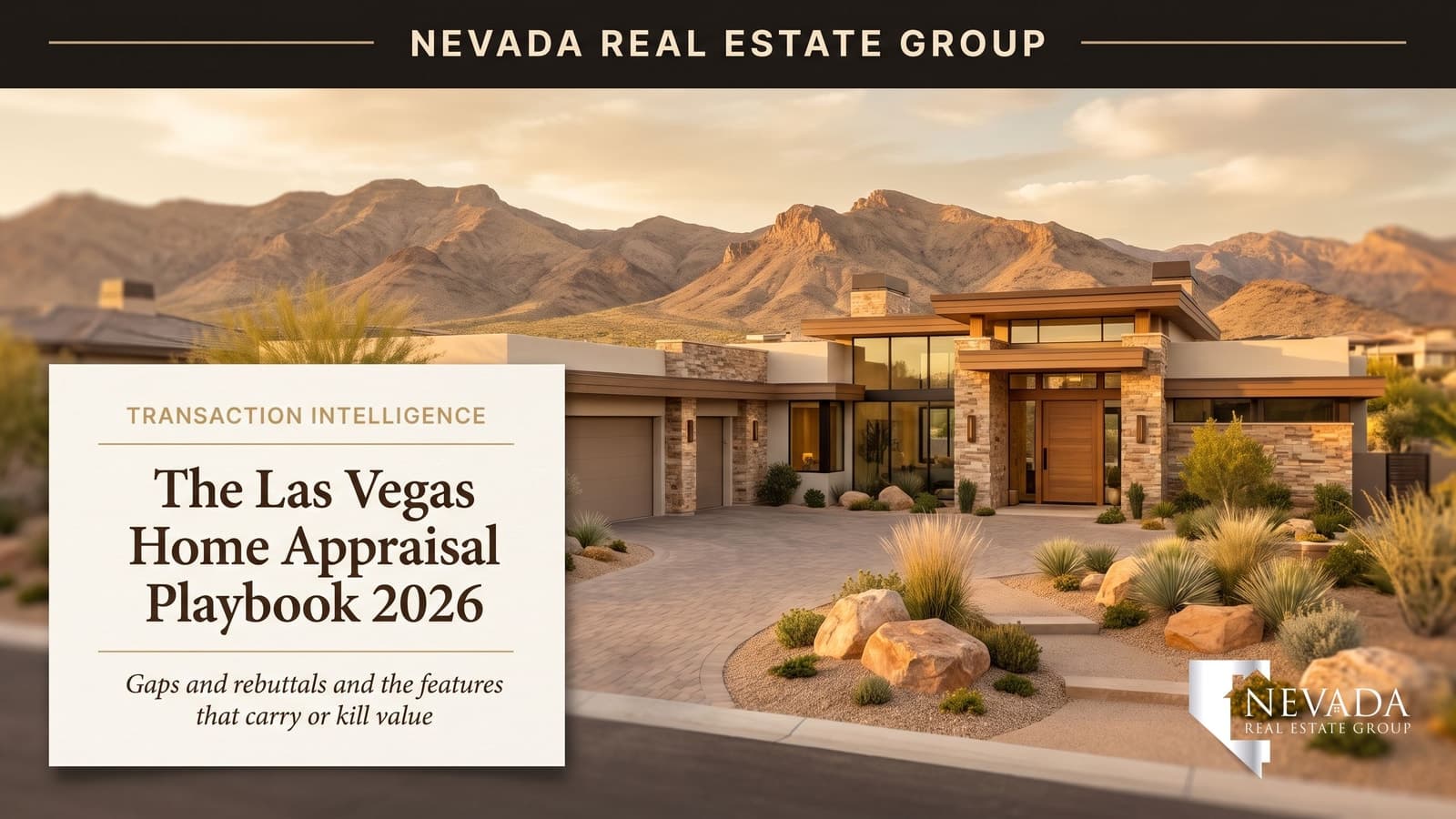 Las Vegas single-family home being appraised in 2026 — appraisal gap negotiation and reconsideration of value guide