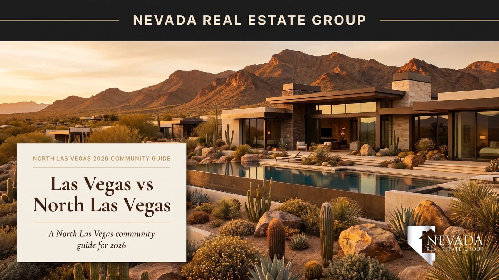 Las Vegas valley aerial view with North Las Vegas suburbs in the foreground — Las Vegas vs North Las Vegas 2026 buyer guide
