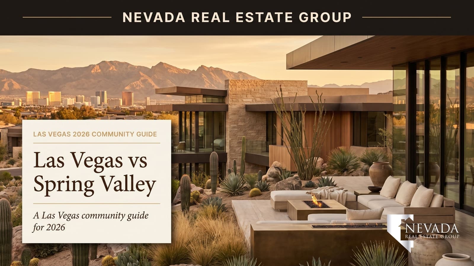 Las Vegas residential neighborhood streets compared with Spring Valley suburban community in 2026 buyer guide