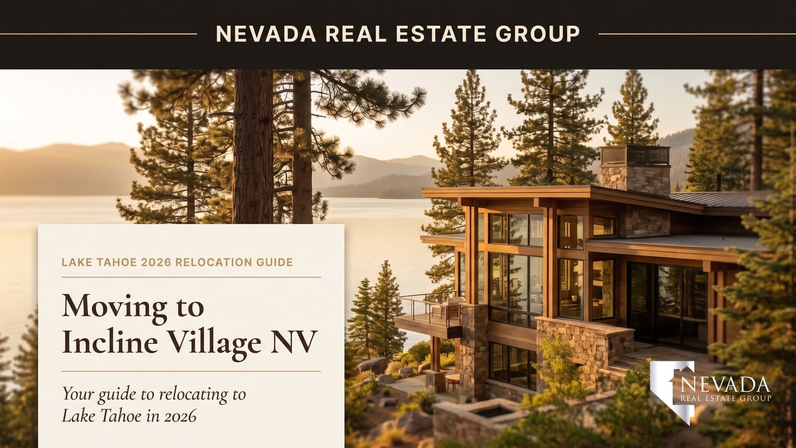 Lake Tahoe shoreline at Incline Village Nevada with crystal-clear water and Sierra Nevada mountains — moving to Incline Village NV 2026 relocation guide