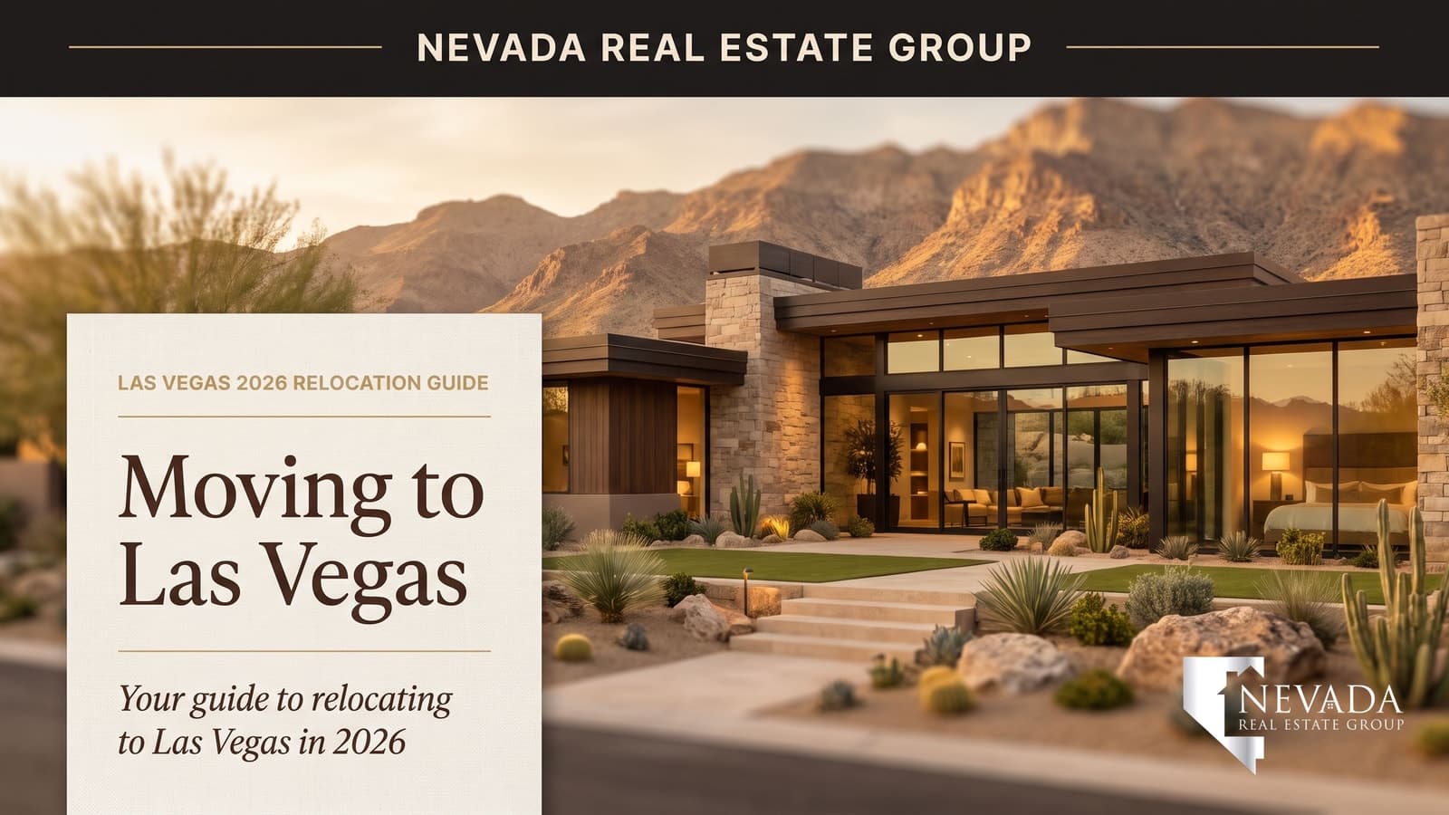 Family moving to Las Vegas Nevada 2026 with U-Haul truck arriving at new Summerlin home from California