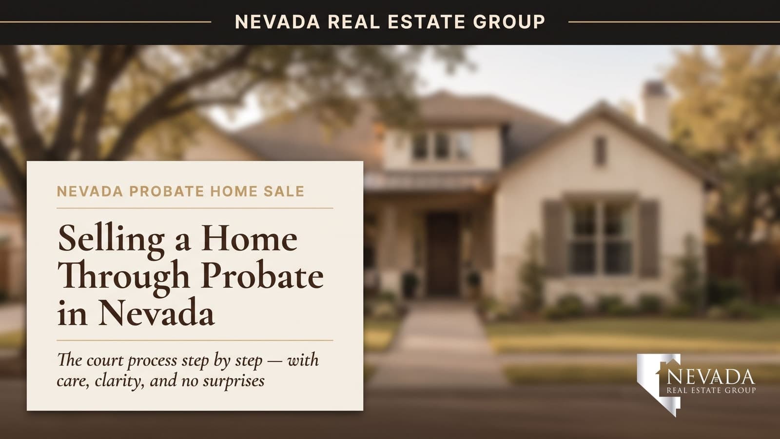 Peaceful Nevada family home being sold through the probate process in 2026