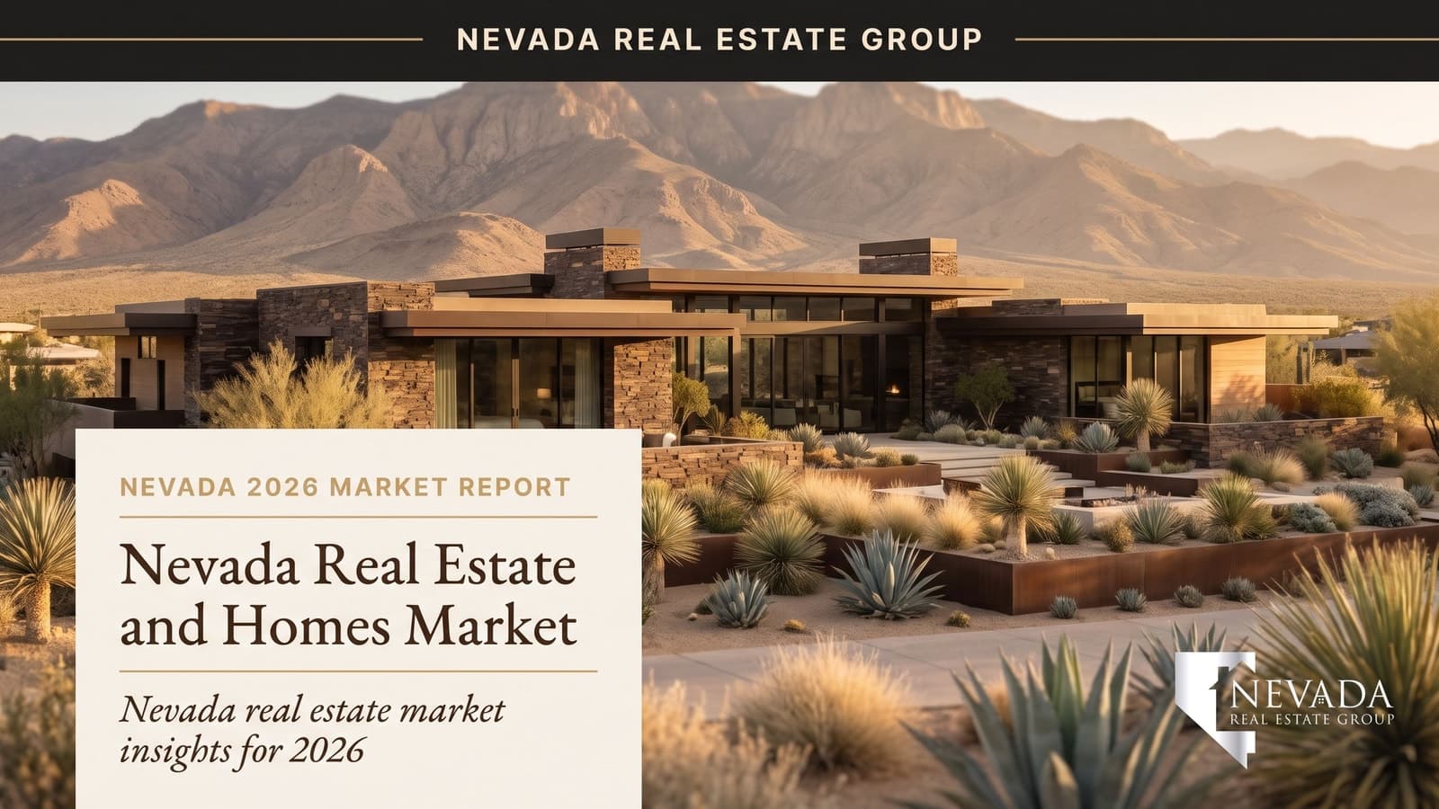 Aerial view of Las Vegas residential neighborhoods at sunset — Nevada 2025 real estate year-in-review