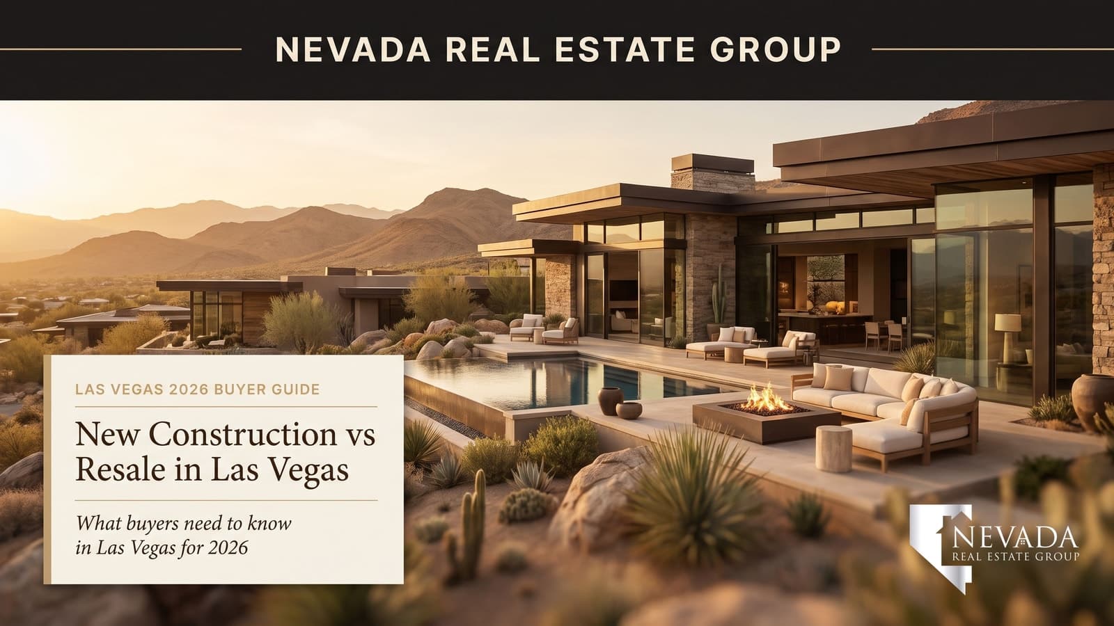 Las Vegas new construction home next to a resale Summerlin home showing the 2026 buyer decision matrix