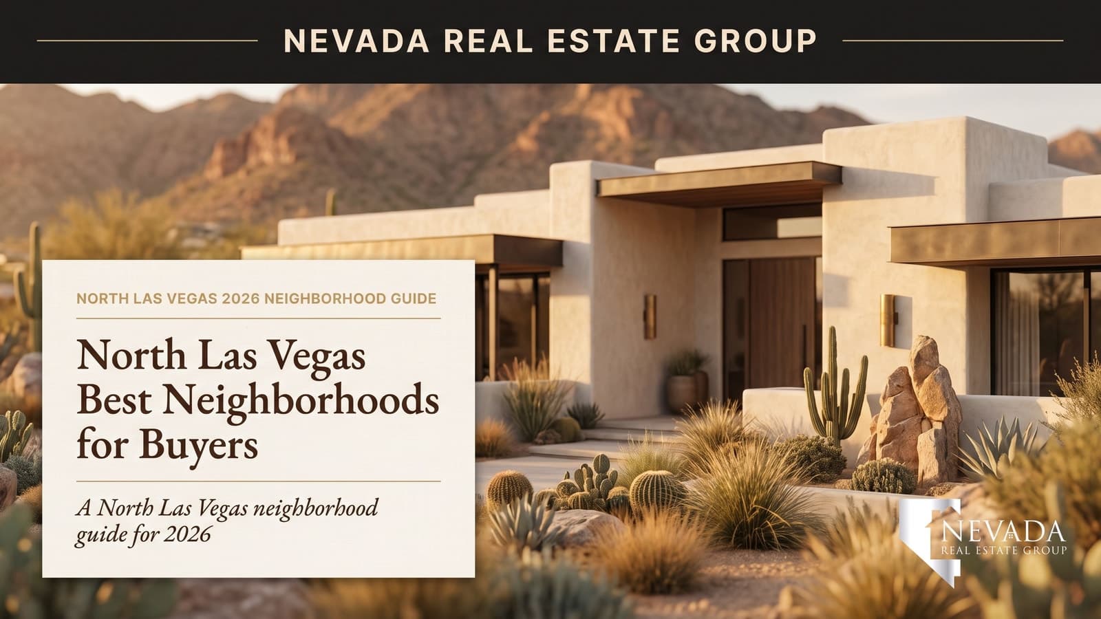 North Las Vegas neighborhood homes with mountain backdrop — Nevada Real Estate Group