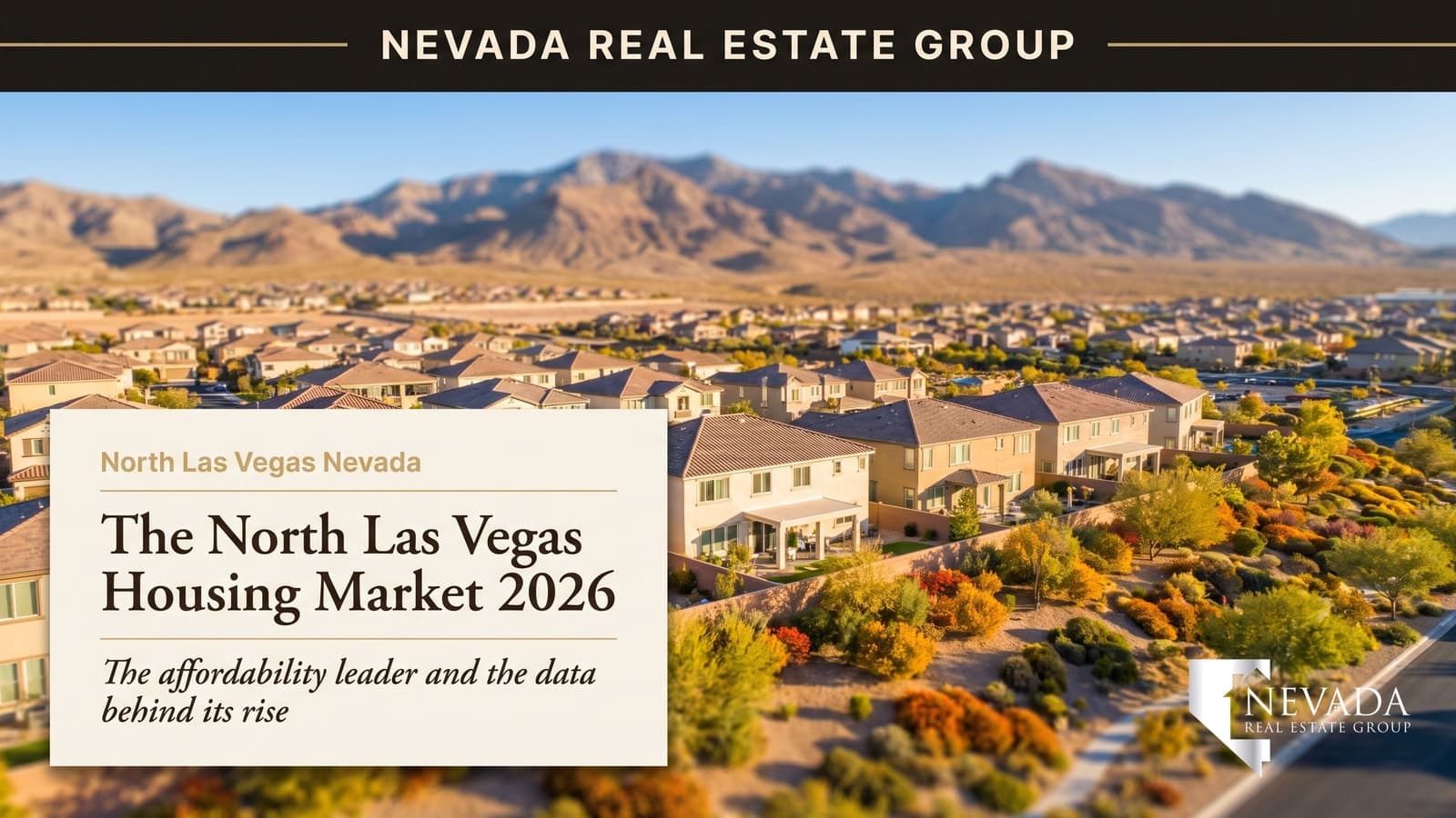 North Las Vegas housing market 2026 — Aliante and Tule Springs neighborhoods with median home price, inventory, and days-on-market trends