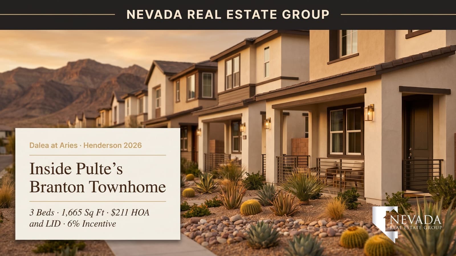 Pulte Branton at Dalea at Aries: A Henderson Townhome Tour