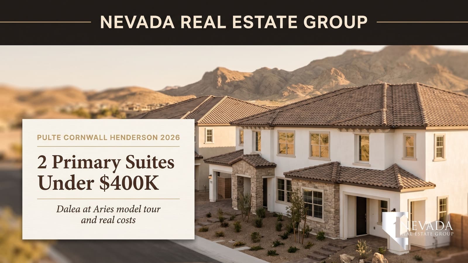 Pulte Cornwall Dual Primary Townhome in Henderson: Who It Fits