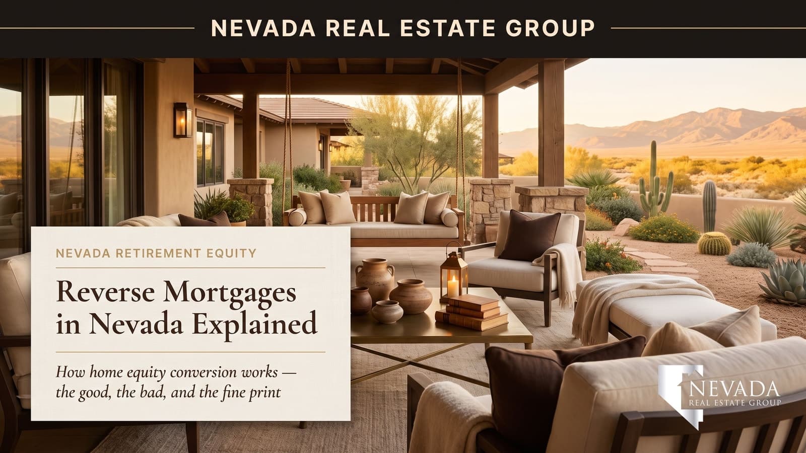 Retired Nevada couple considering a reverse mortgage on their paid-off home in 2026