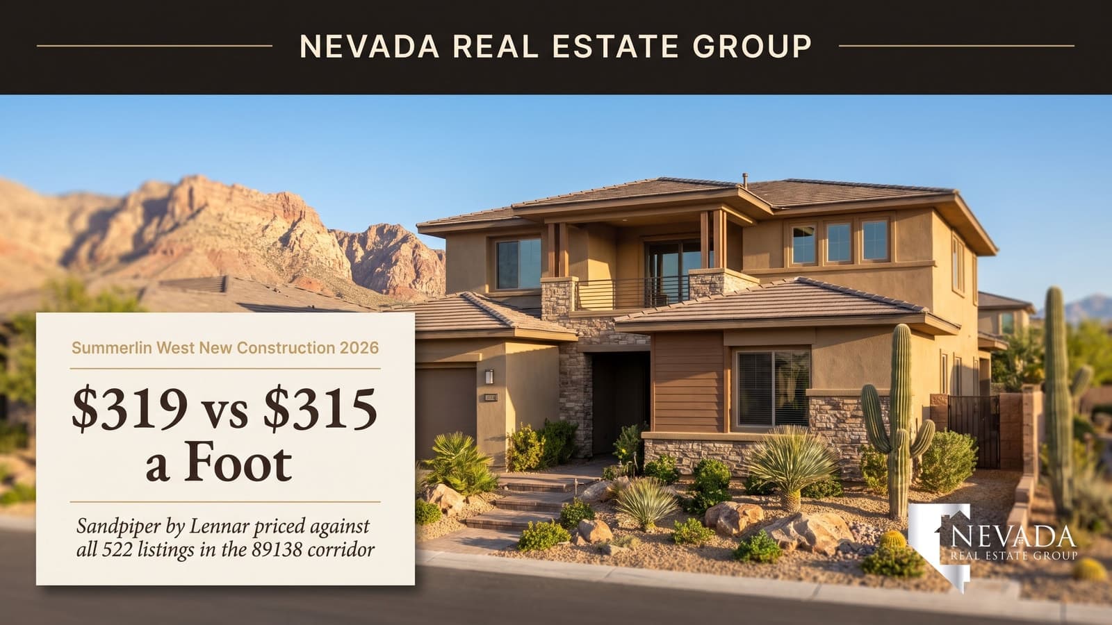 Sandpiper by Lennar new construction homes in Summerlin West Las Vegas