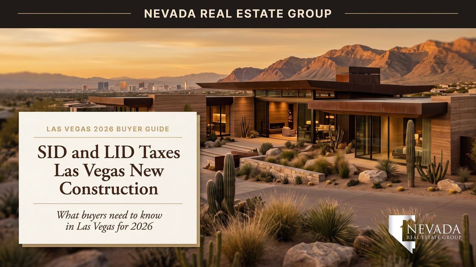 Las Vegas new construction master-planned community with SID and LID infrastructure assessments