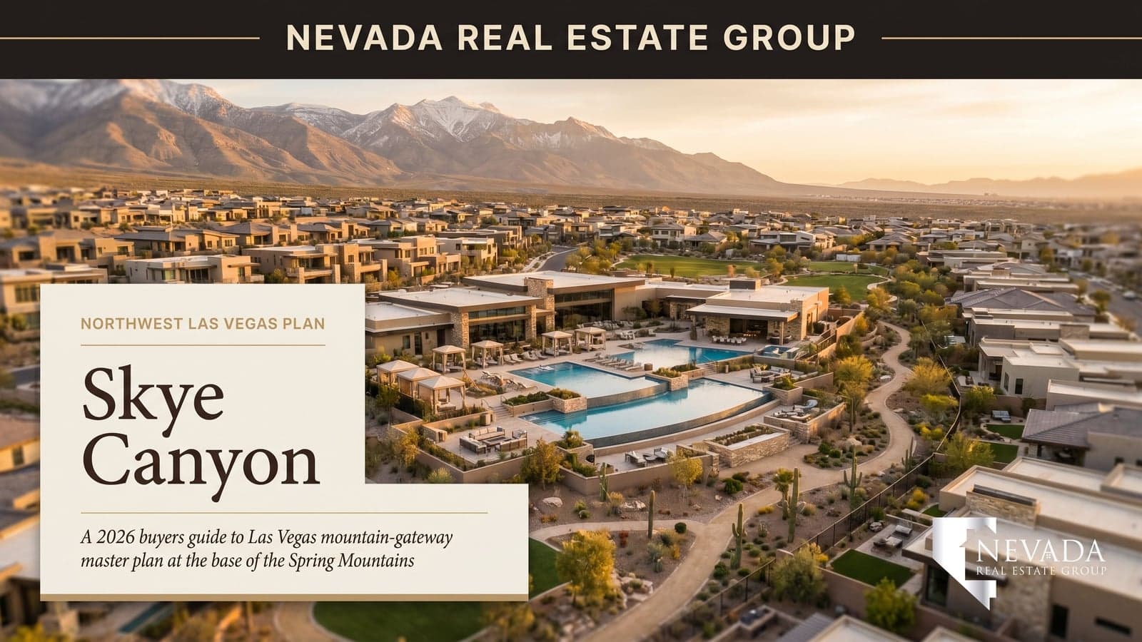 Skye Canyon, northwest Las Vegas — contemporary master-planned neighborhoods at the base of the Spring Mountains