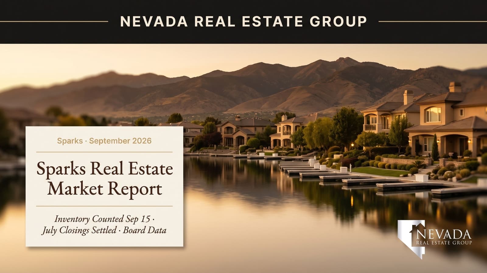 Sparks Marina neighborhoods with the Sierra Nevada behind, illustrating the September 2026 Sparks real estate market report