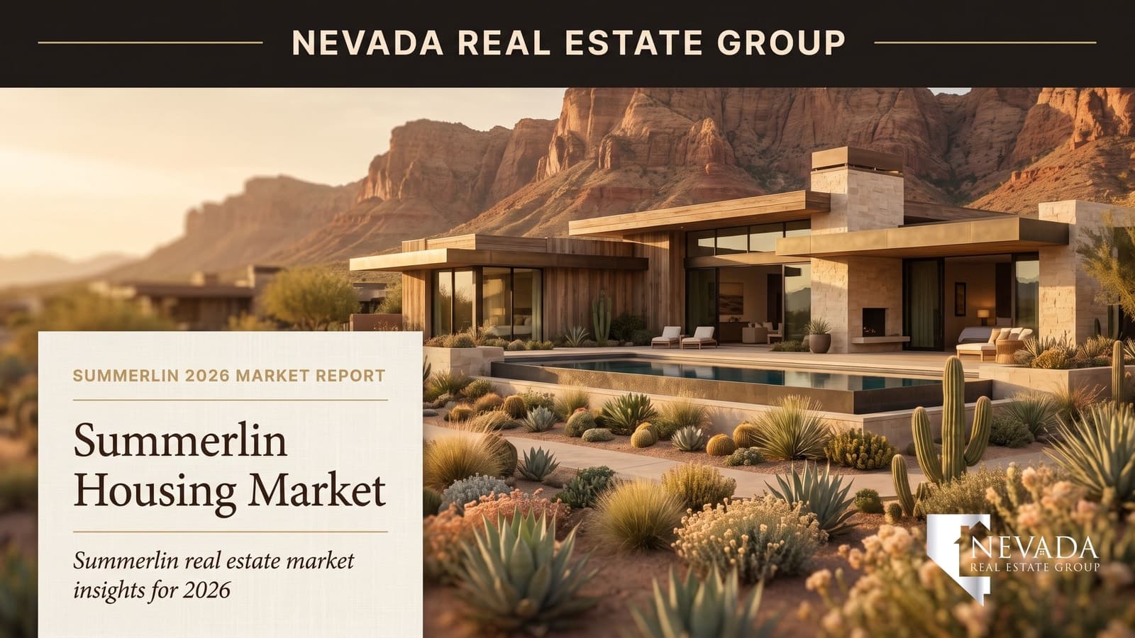 Aerial view of Summerlin master-planned community Las Vegas 2026