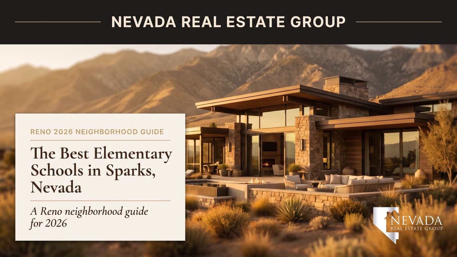 Sparks Nevada residential neighborhood with Sierra Nevada mountains in the background — best elementary schools 2026 guide