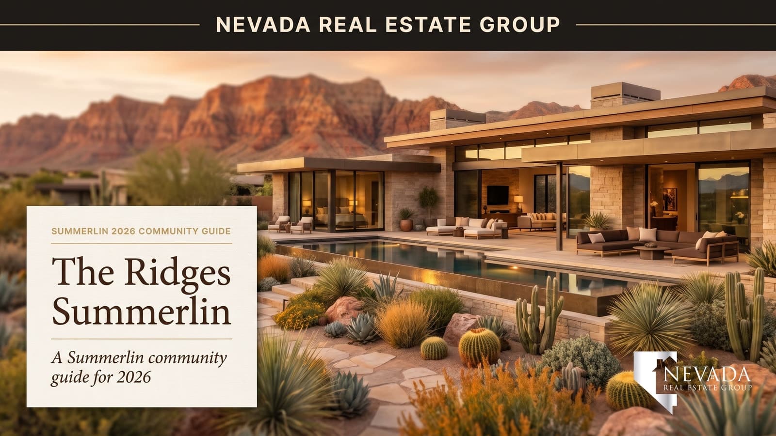 The Ridges Summerlin luxury estate with Red Rock Canyon views — Nevada Real Estate Group